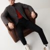 Autumn biker down jacket with drawstring at the bottom