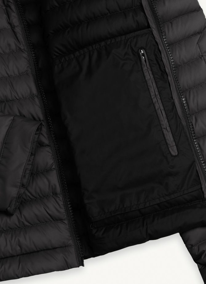 Autumn biker down jacket with drawstring at the bottom - Image 6