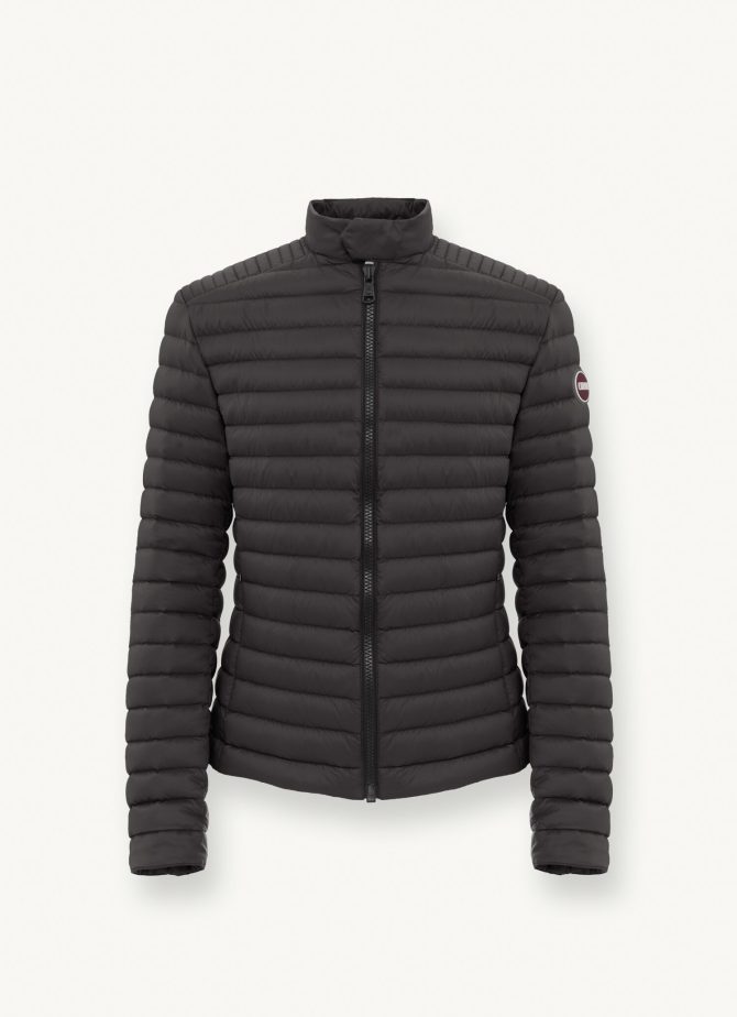 Autumn biker down jacket with drawstring at the bottom - Image 4
