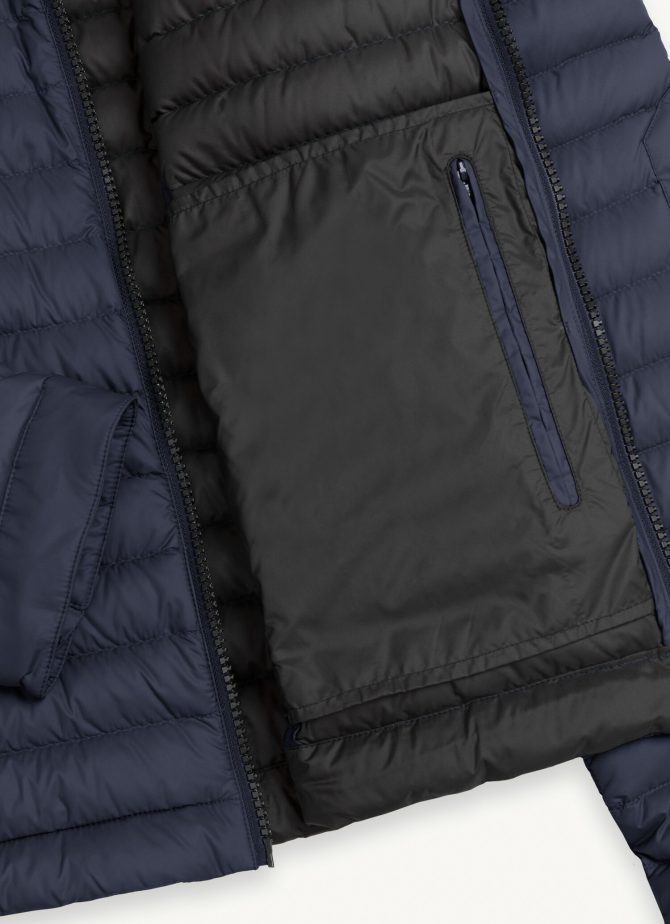 Autumn biker down jacket with drawstring at the bottom - Image 6