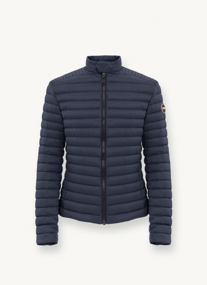 Autumn biker down jacket with drawstring at the bottom - Image 4