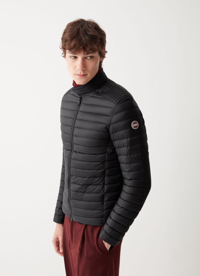 Autumn biker down jacket with drawstring at the bottom - Image 3