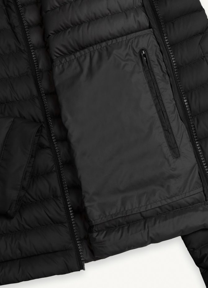Autumn biker down jacket with drawstring at the bottom - Image 6