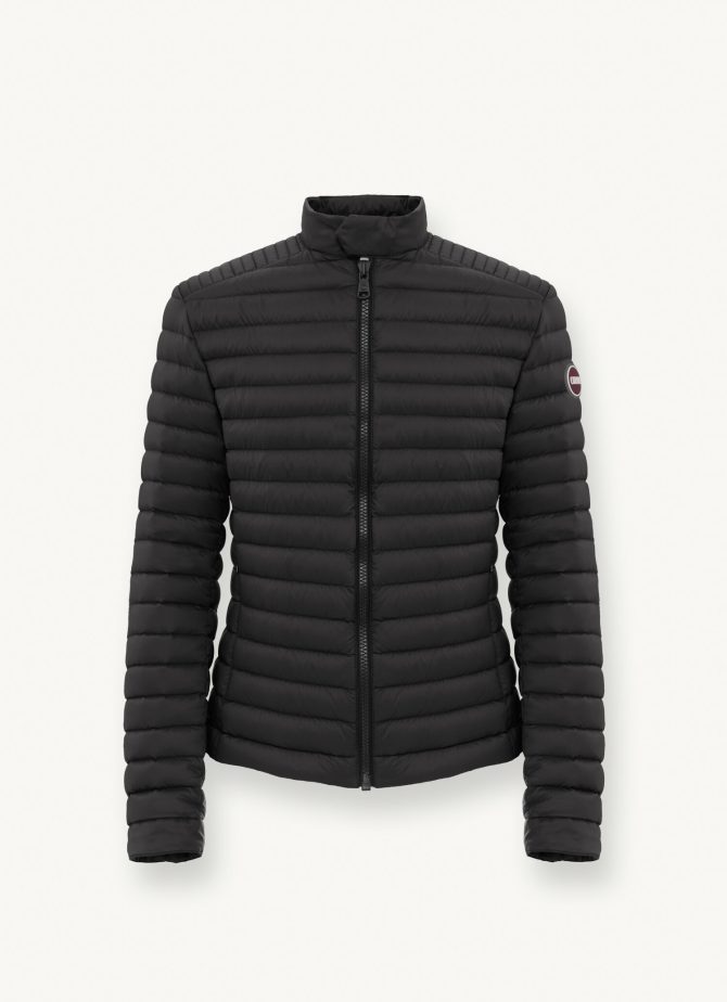 Autumn biker down jacket with drawstring at the bottom - Image 4