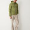 Opaque stretch down jacket with detachable hood - Image 3