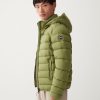 Opaque stretch down jacket with detachable hood - Image 2