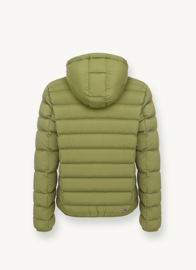 Opaque stretch down jacket with detachable hood - Image 5