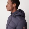 Opaque stretch down jacket with detachable hood - Image 2