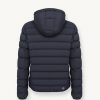 Opaque stretch down jacket with detachable hood - Image 5