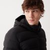 Opaque stretch down jacket with detachable hood - Image 3