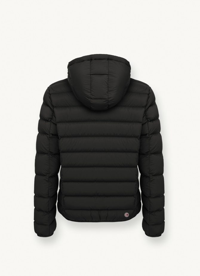 Opaque stretch down jacket with detachable hood - Image 5