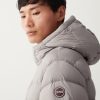 Stretch matt maxi jacket with hood - Image 3
