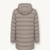 Stretch matt maxi jacket with hood - Image 5