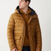 Sporty hooded down jacket