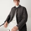 Reversible down jacket with shirt collar - Image 3