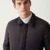 Reversible down jacket with shirt collar - Image 2