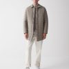 Reversible down jacket with shirt collar - Image 3