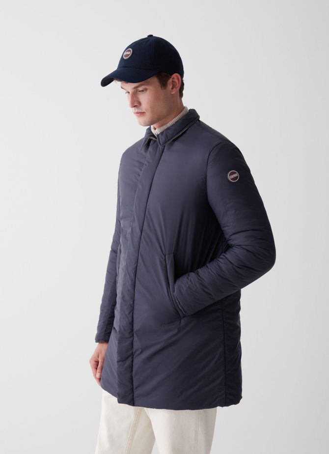 Reversible down jacket with shirt collar - Image 2