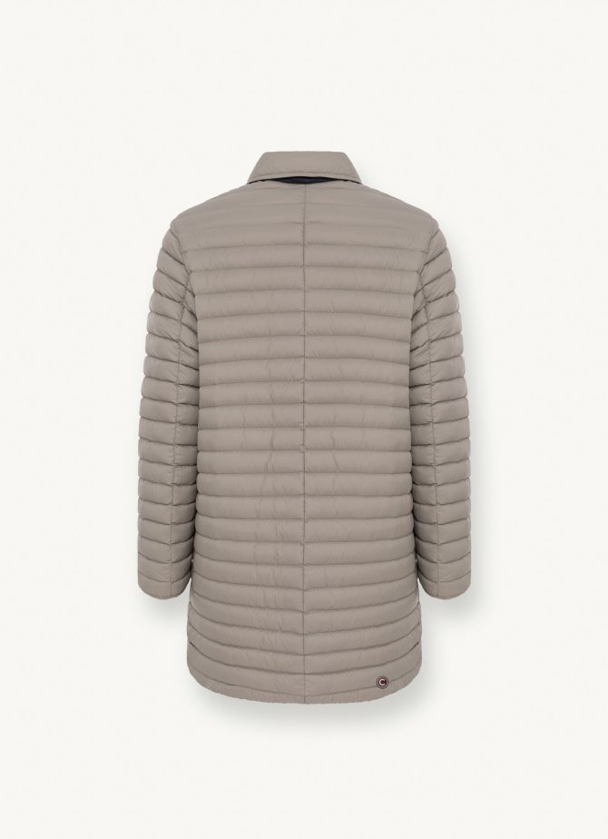 Reversible down jacket with shirt collar - Image 5