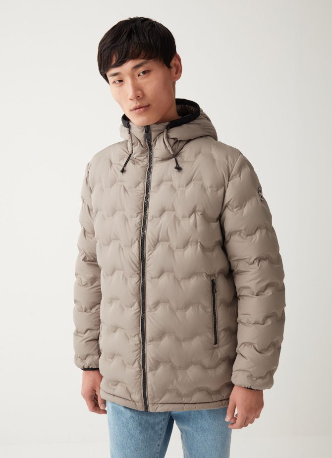 Quilted-effect down jacket - Image 2