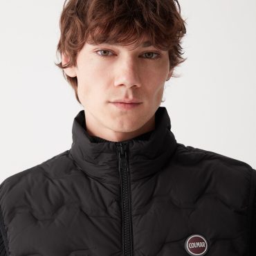 Quilted effect down waistcoat