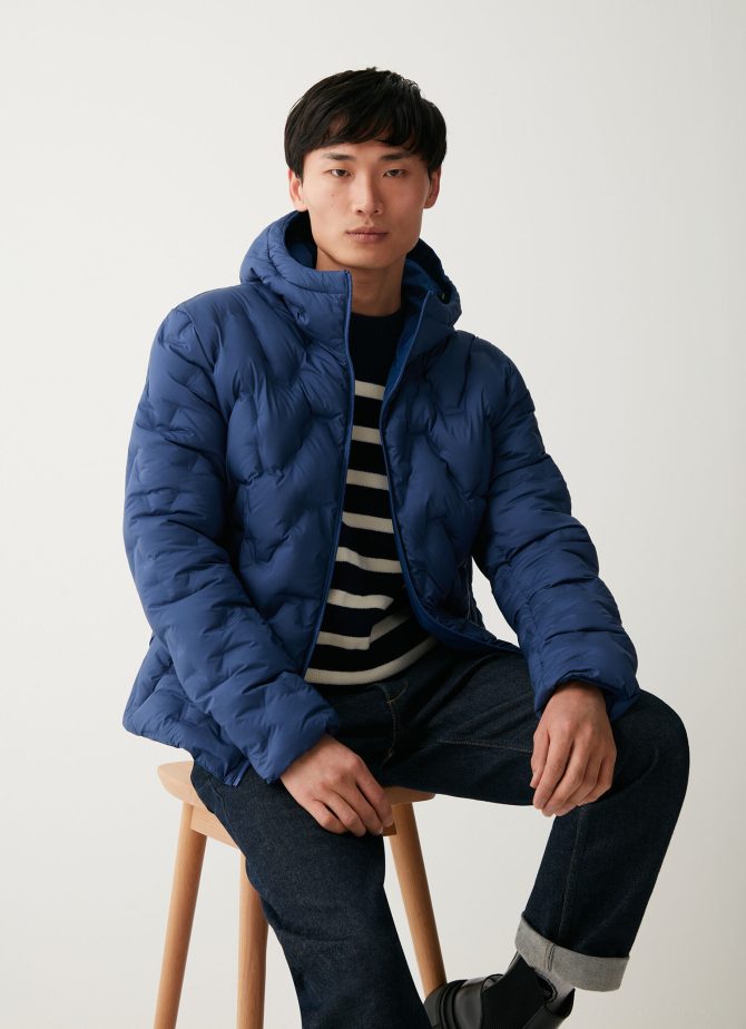 Reversible jacket in stretch fabric - Image 2