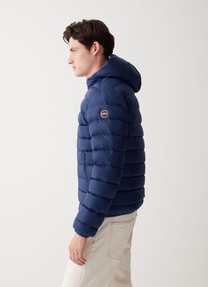 Sporty down jacket with fixed hood - Image 3
