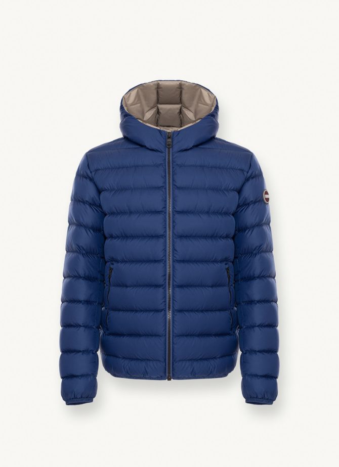Sporty down jacket with fixed hood - Image 4