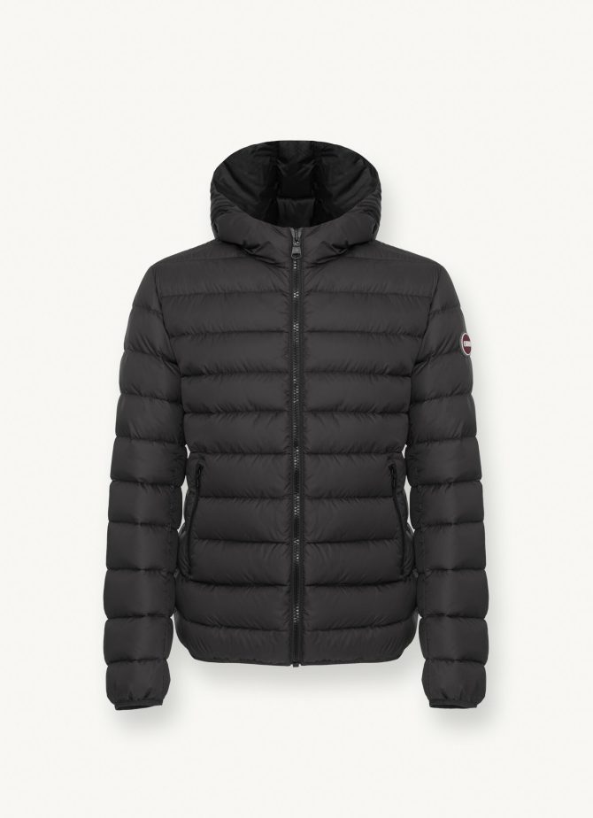 Sporty down jacket with fixed hood - Image 4