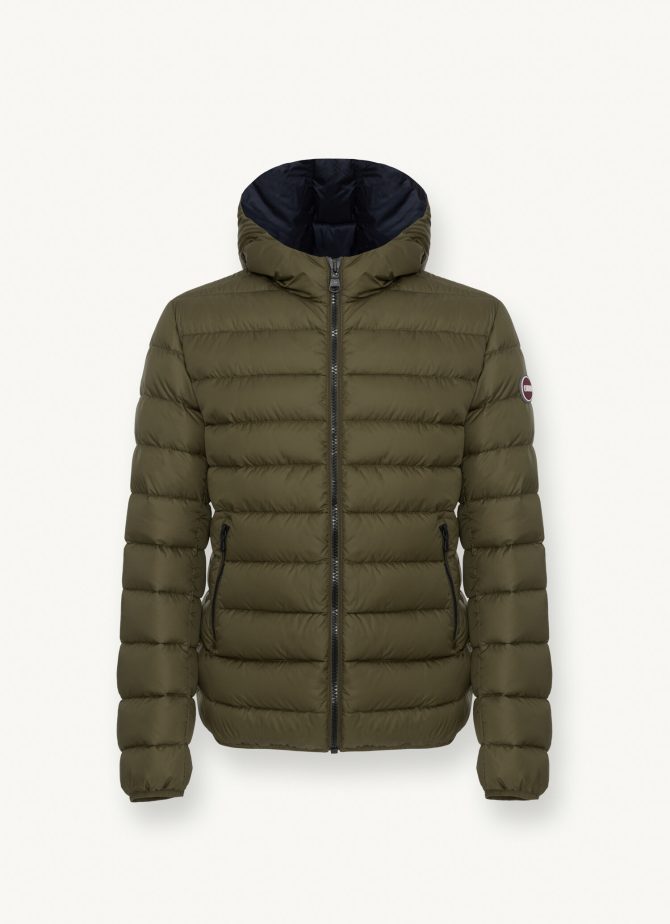 Sporty down jacket with fixed hood - Image 4