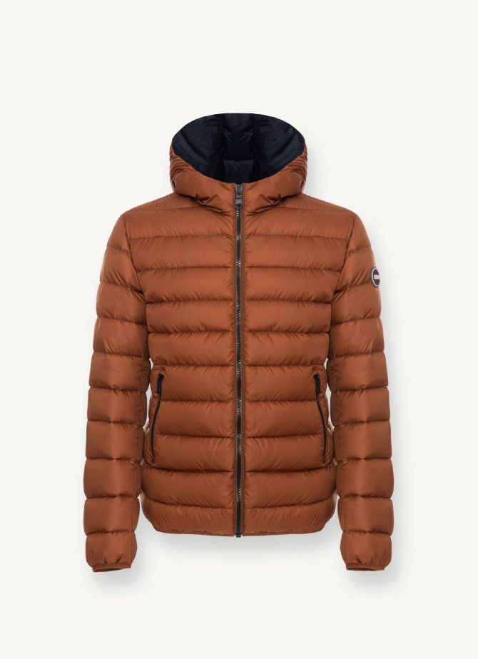 Sporty down jacket with fixed hood - Image 4