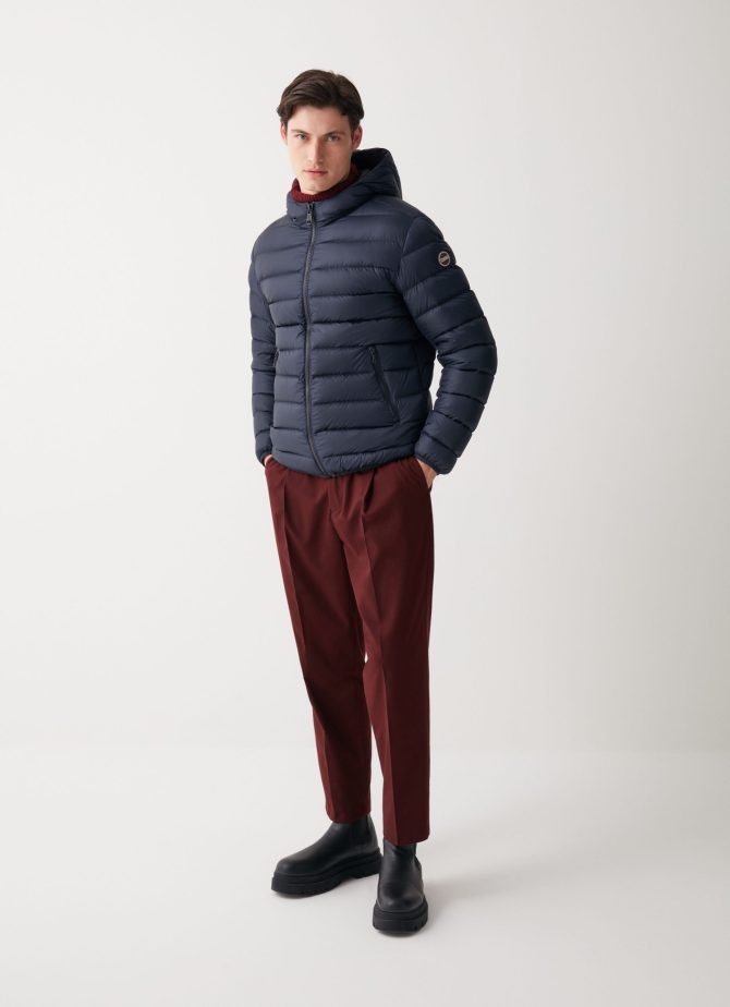 Sporty down jacket with fixed hood - Image 2