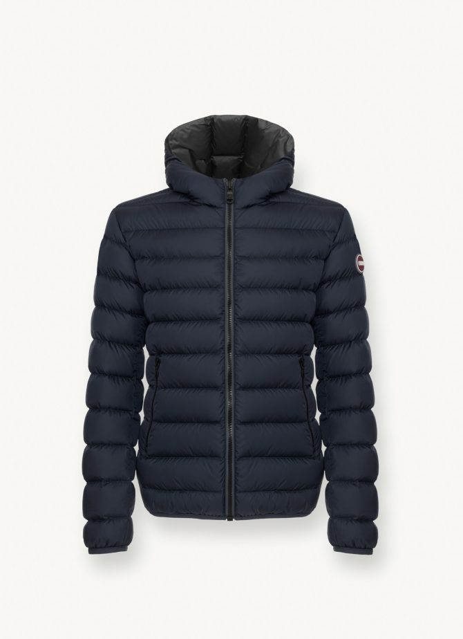 Sporty down jacket with fixed hood - Image 4
