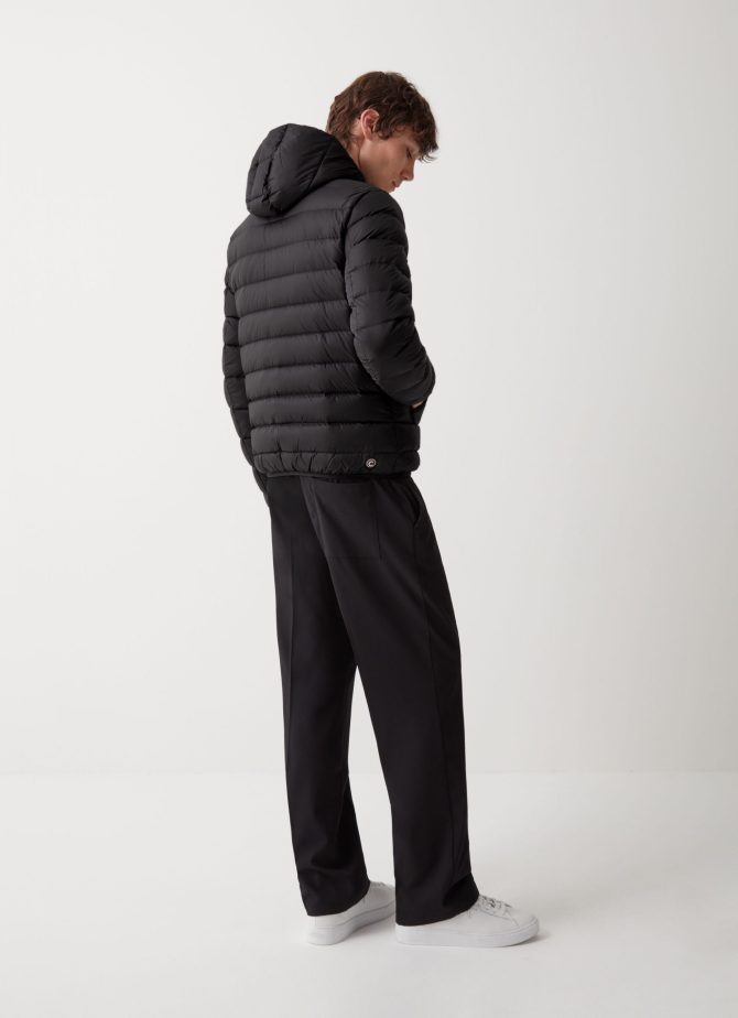 Sporty down jacket with fixed hood - Image 3
