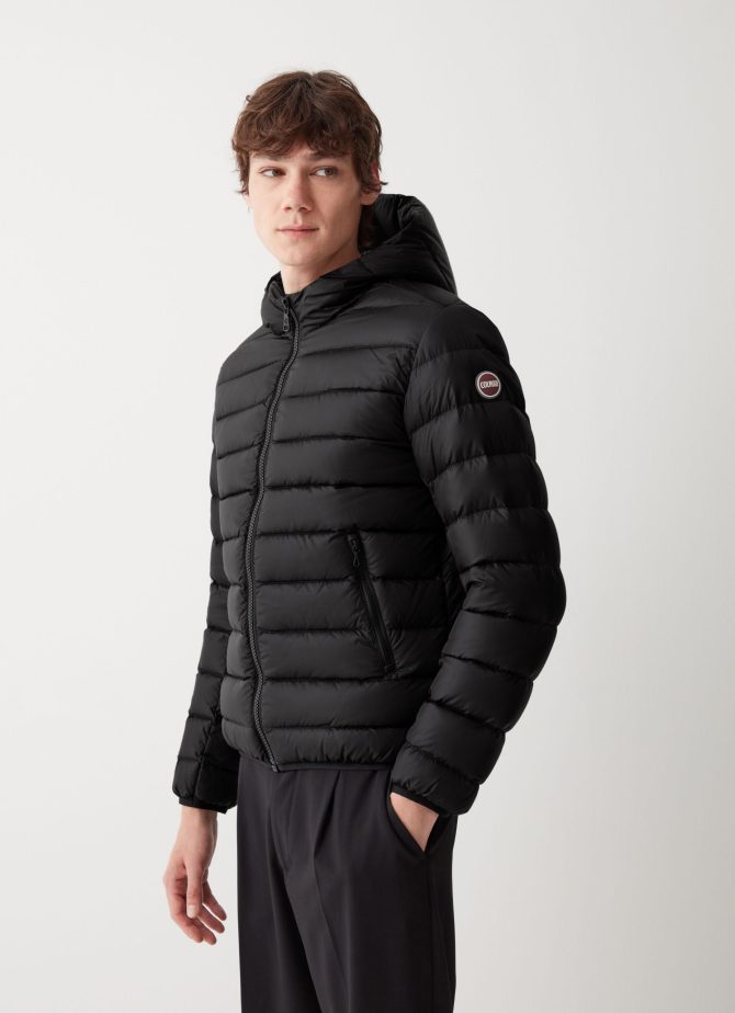 Sporty down jacket with fixed hood - Image 2