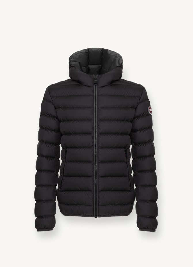 Sporty down jacket with fixed hood - Image 4