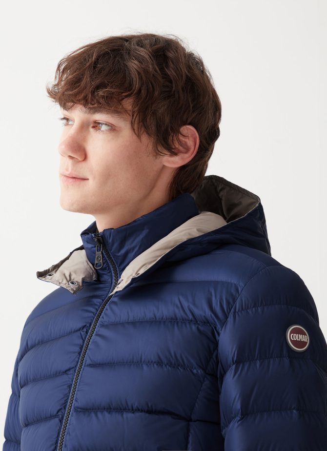 Sporty down jacket with detachable hood - Image 2