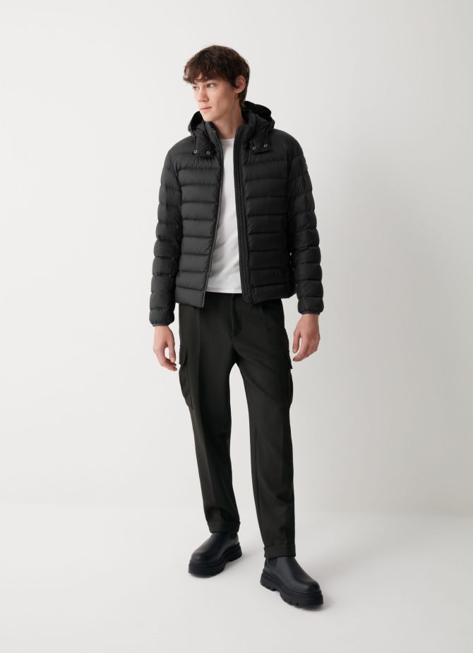 Sporty down jacket with detachable hood - Image 2