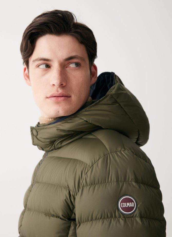 Sporty down jacket with detachable hood - Image 3