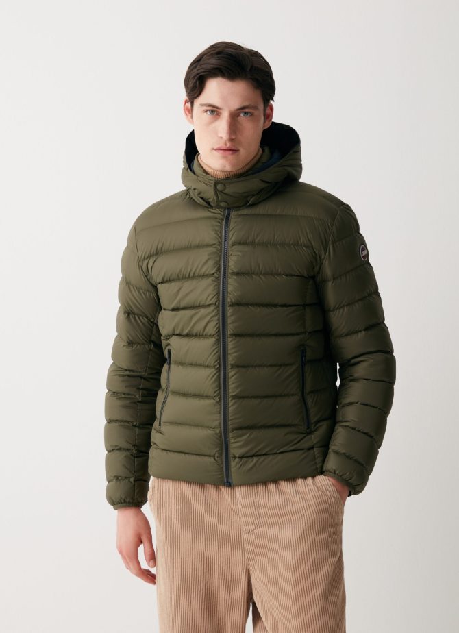 Sporty down jacket with detachable hood - Image 2