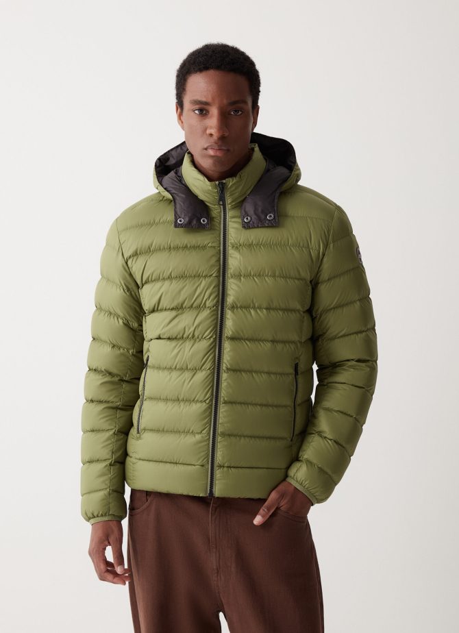 Sporty down jacket with detachable hood - Image 3