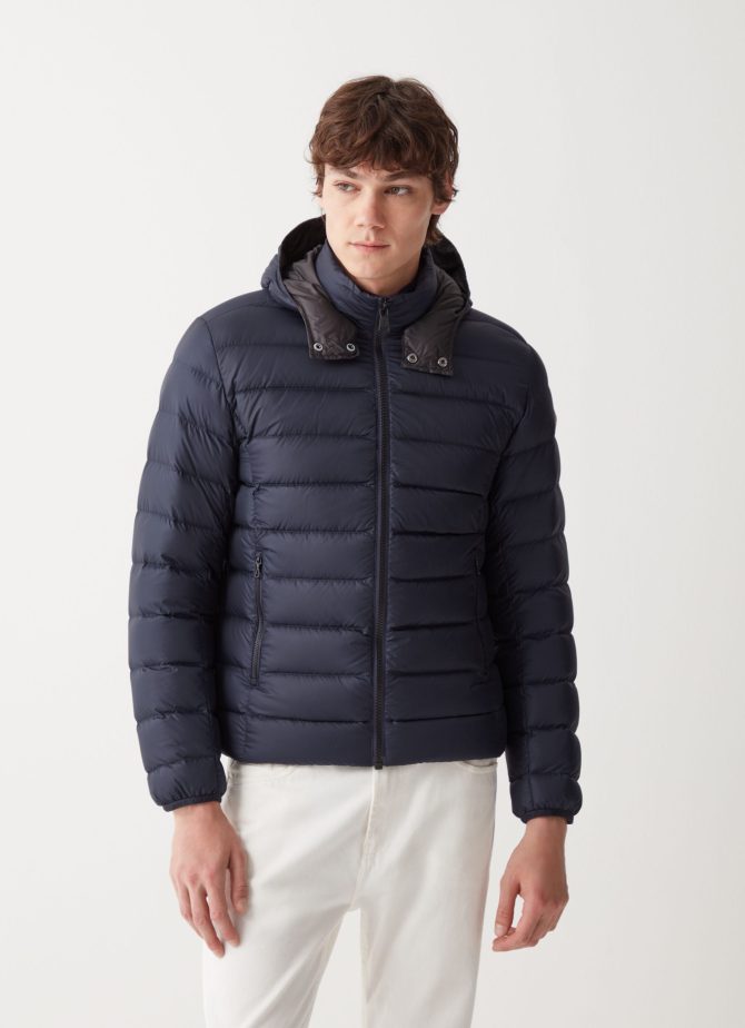 Sporty down jacket with detachable hood - Image 3