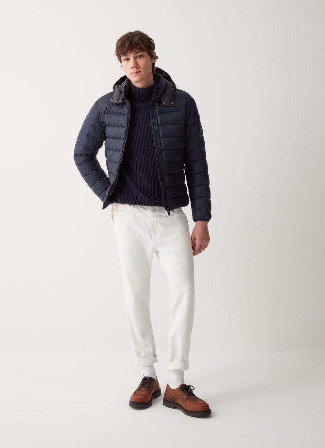 Sporty down jacket with detachable hood - Image 2