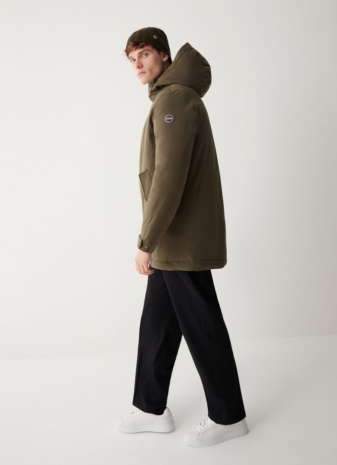 Sporty down jacket with rear vent - Image 3