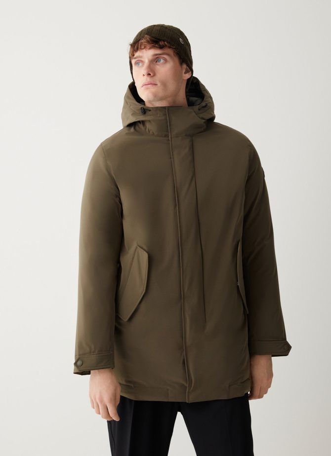 Sporty down jacket with rear vent - Image 2