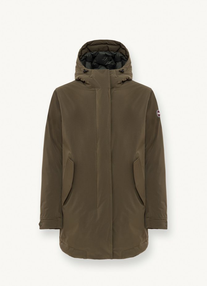 Sporty down jacket with rear vent - Image 4