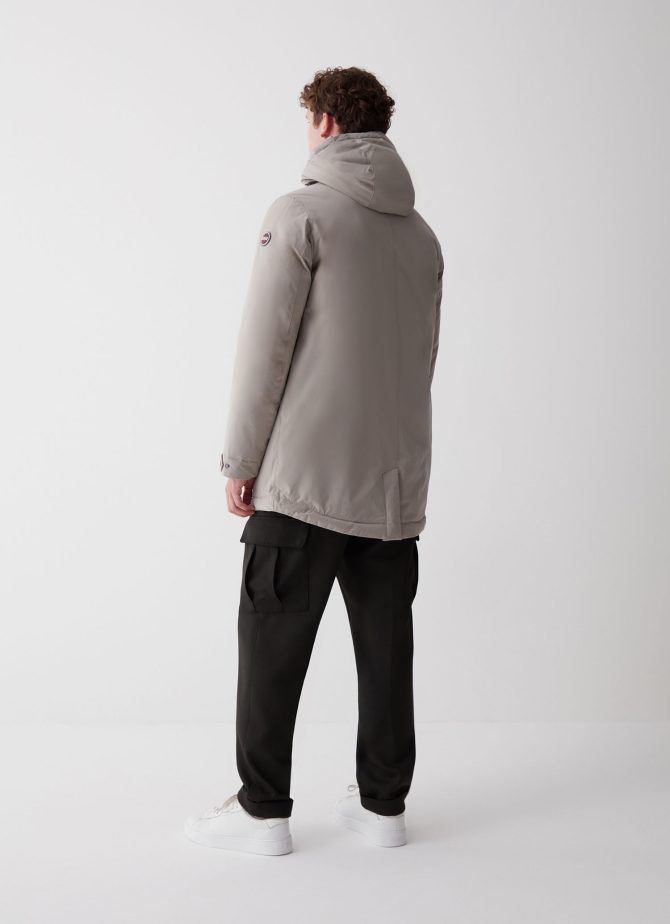 Sporty down jacket with rear vent - Image 3