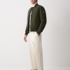 Sporty bomber jacket with ribbed details - Image 3