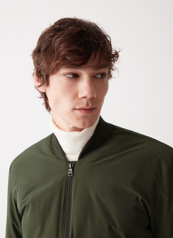 Sporty bomber jacket with ribbed details - Image 2