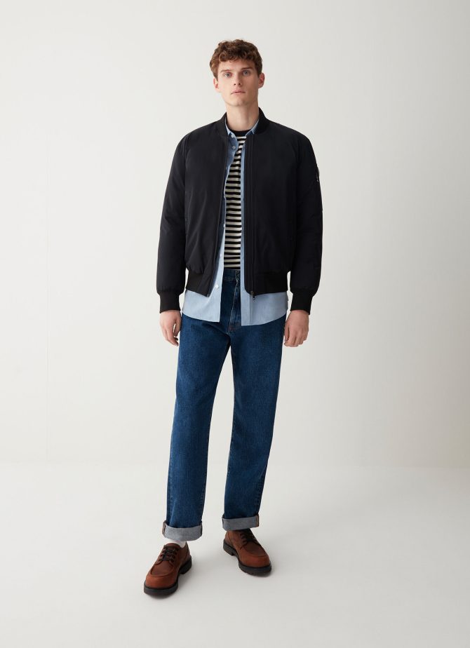 Sporty bomber jacket with ribbed details - Image 2